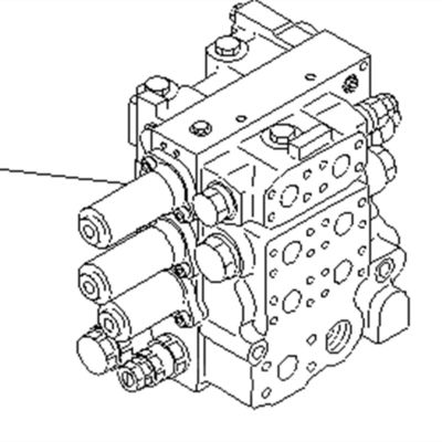 COMATSU D65E D85E D85 Valvola di controllo idraulica principale 723-63-12101